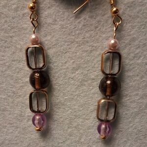PURPLE WINDOWS EARRINGS